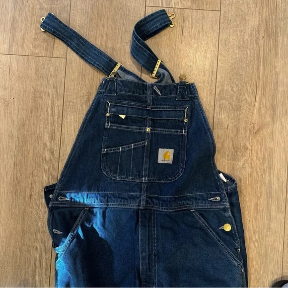 Carhartt Men's Loose Fit Denim Bib Overall - Picture 5 of 6
